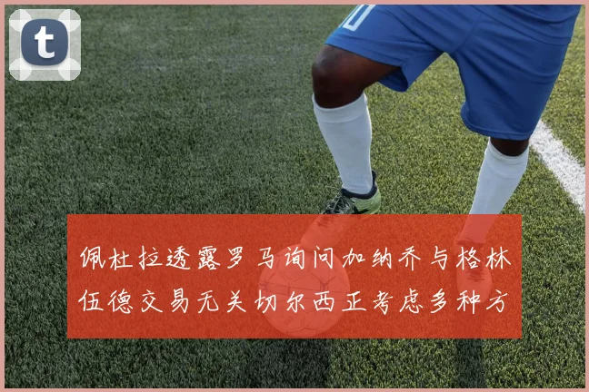 佩杜拉透露罗马询问加纳乔与格林伍德交易无关切尔西正考虑多种方案